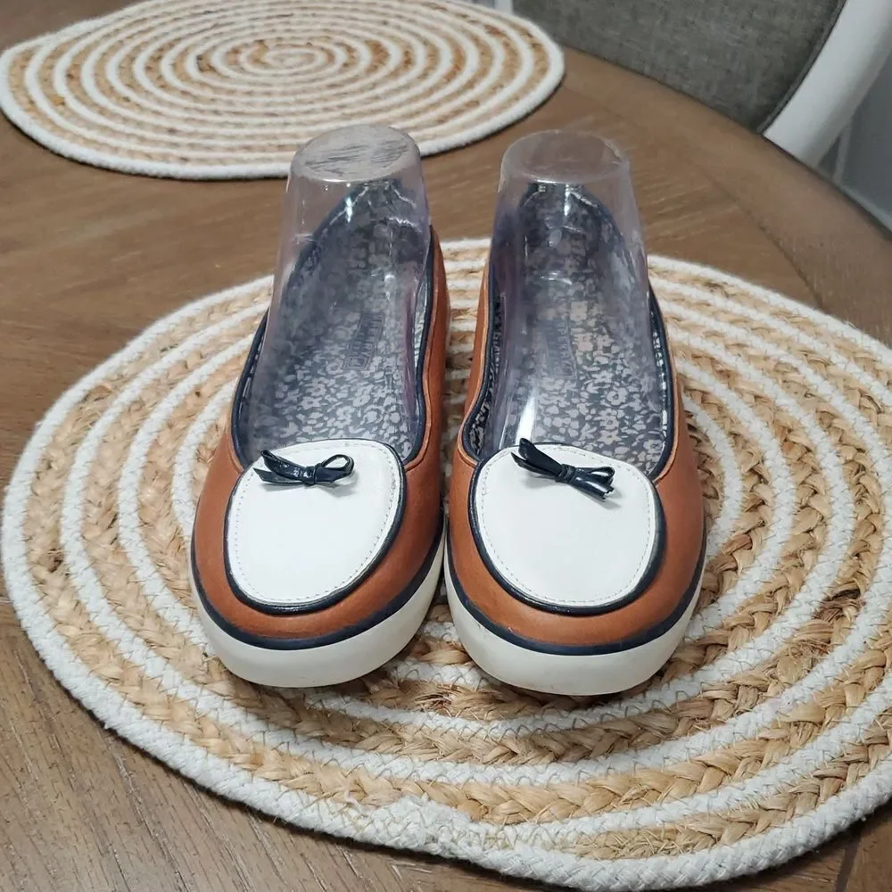 Sperry Top Sider Leather Shoes Size 8 Women's Loafers Patent Round Toe
